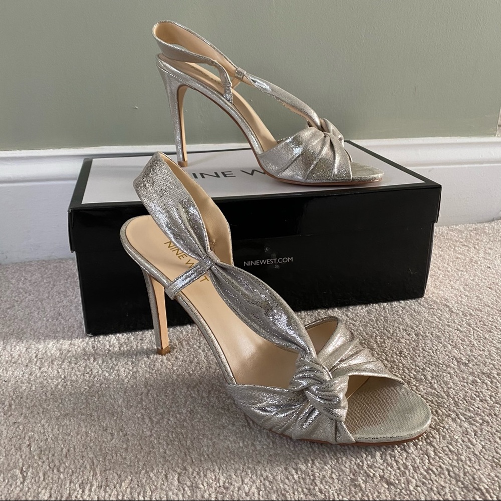 Silver Dress Sandals